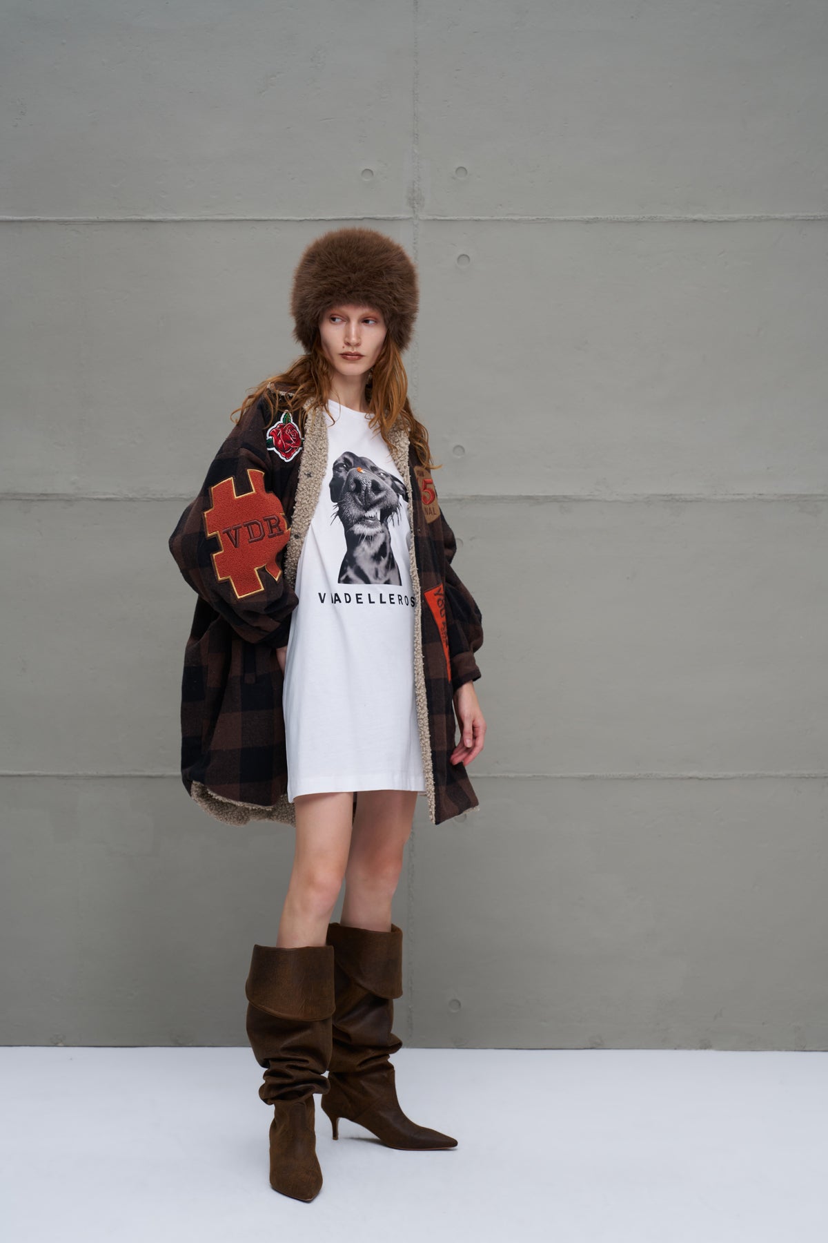 Brown Beige Jacket 18117