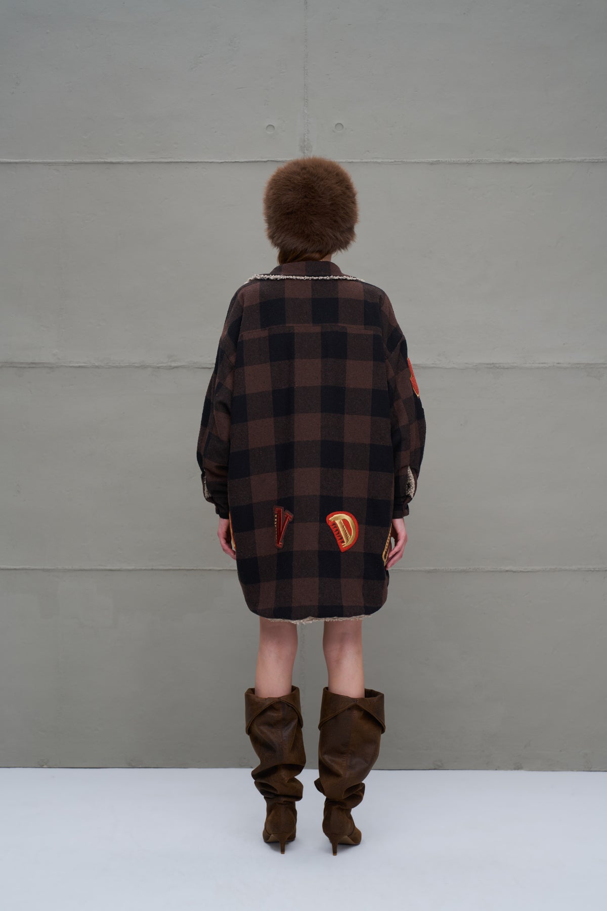 Brown Beige Jacket 18117