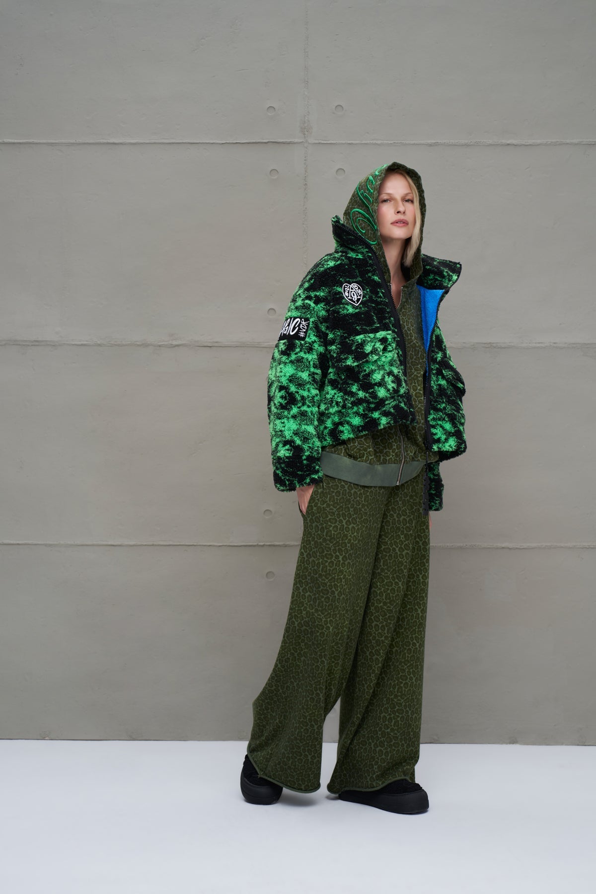 Black Neon Green Jacket 18131