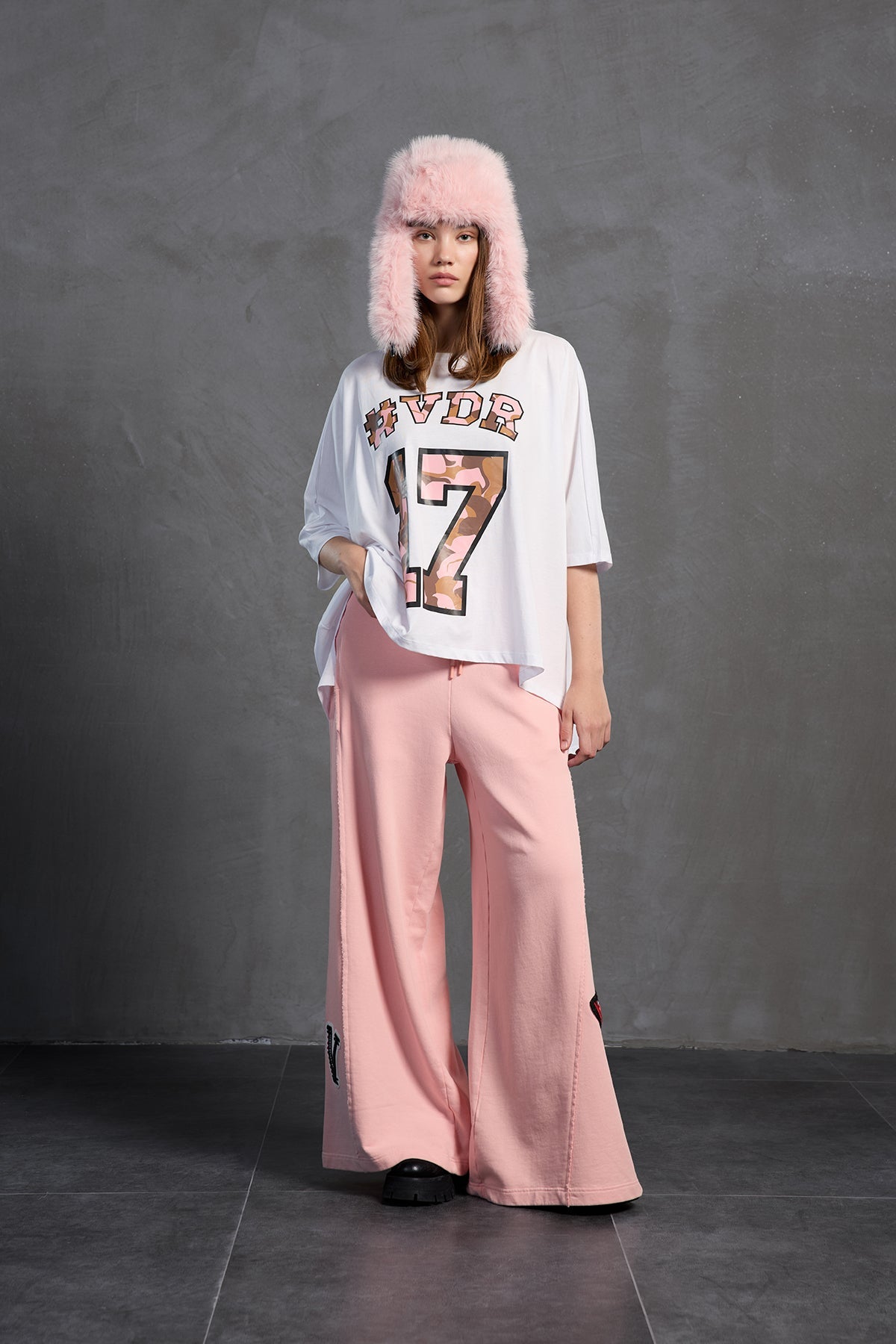 Pink Oversized Trousers 18158