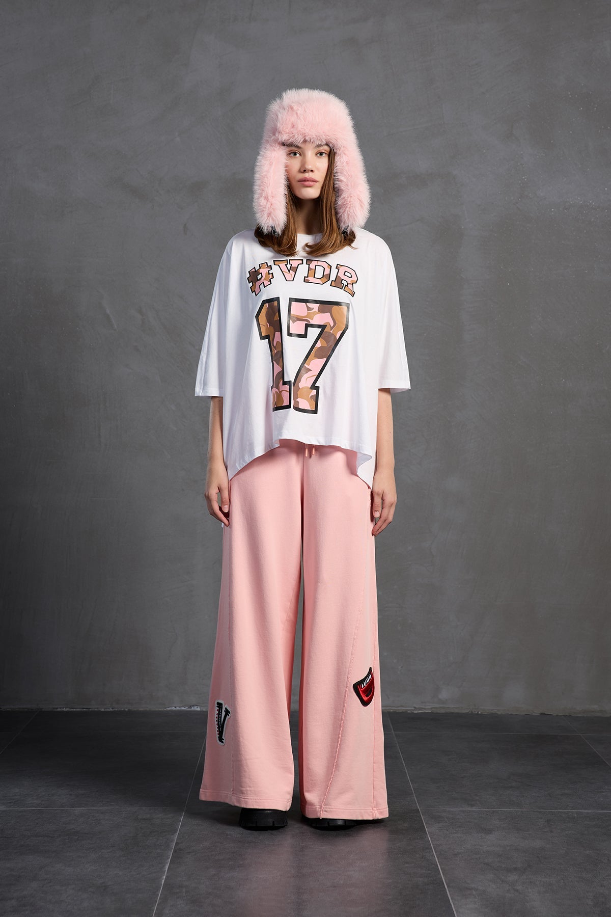 Pink Oversized Trousers 18158