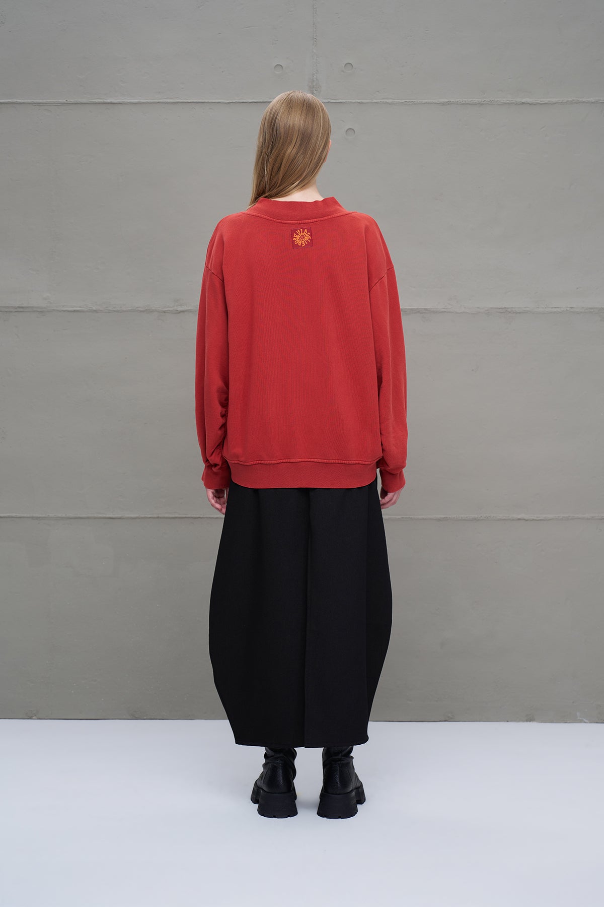 Maroon Oversized Sweatshirt 18159
