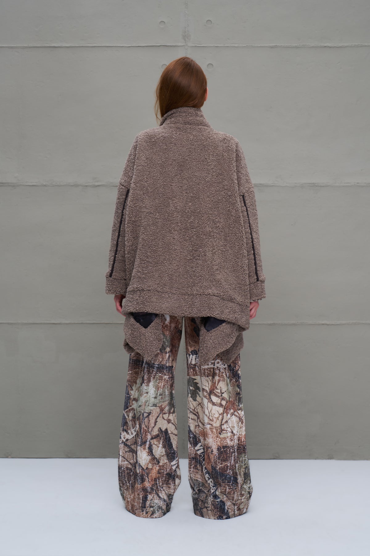 Camel Faux Fur Oversized Cardigan 18184