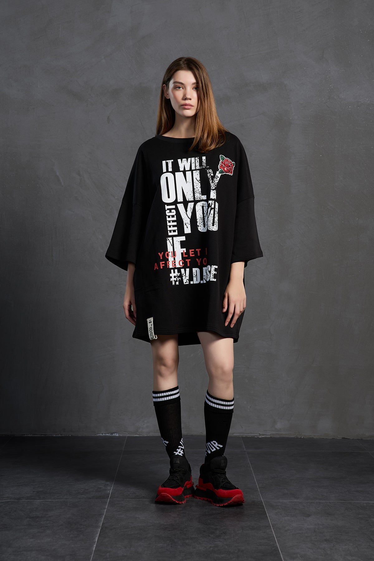 Black Oversized Sweatshirt 18215