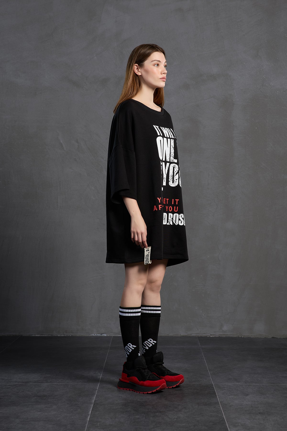 Black Oversized Sweatshirt 18215