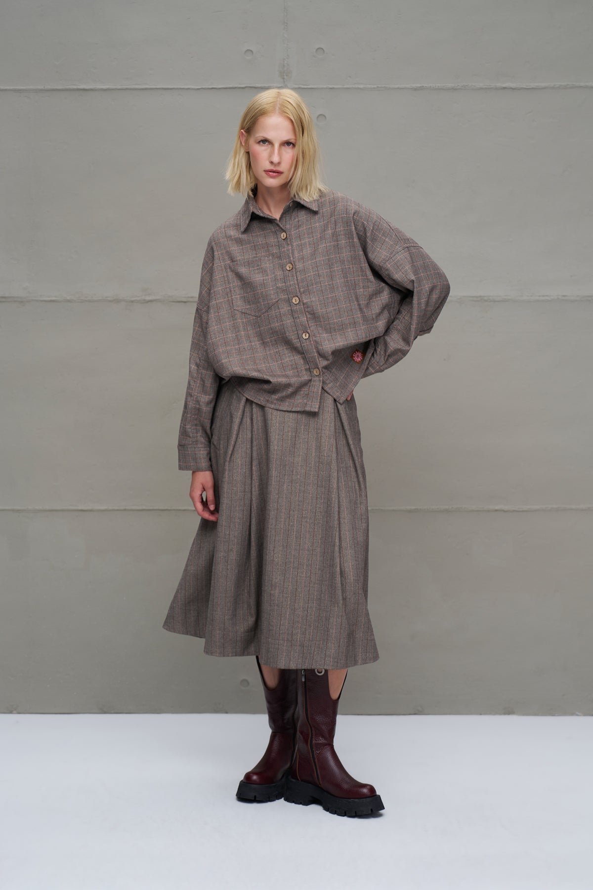 Mink Front Longer Back Short Shirt 18255