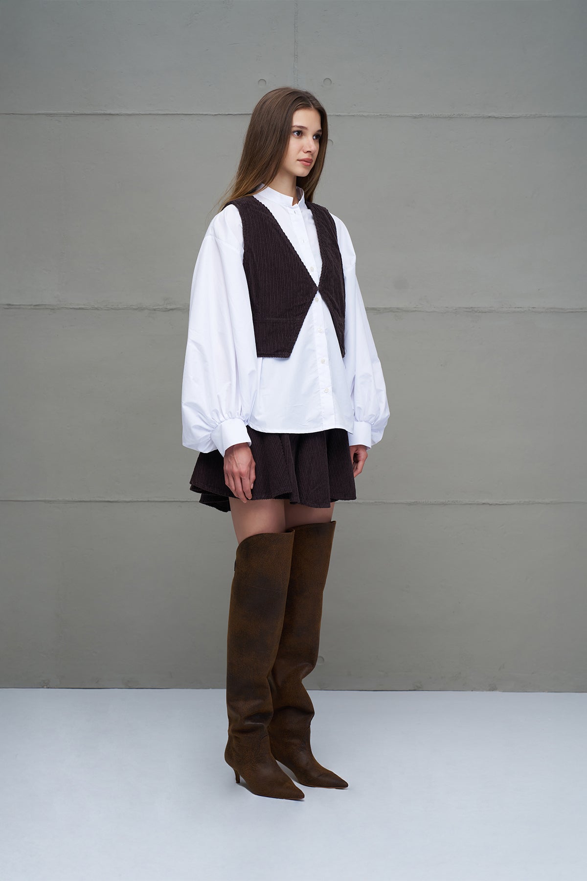 Brown Corduroy Vest 18266