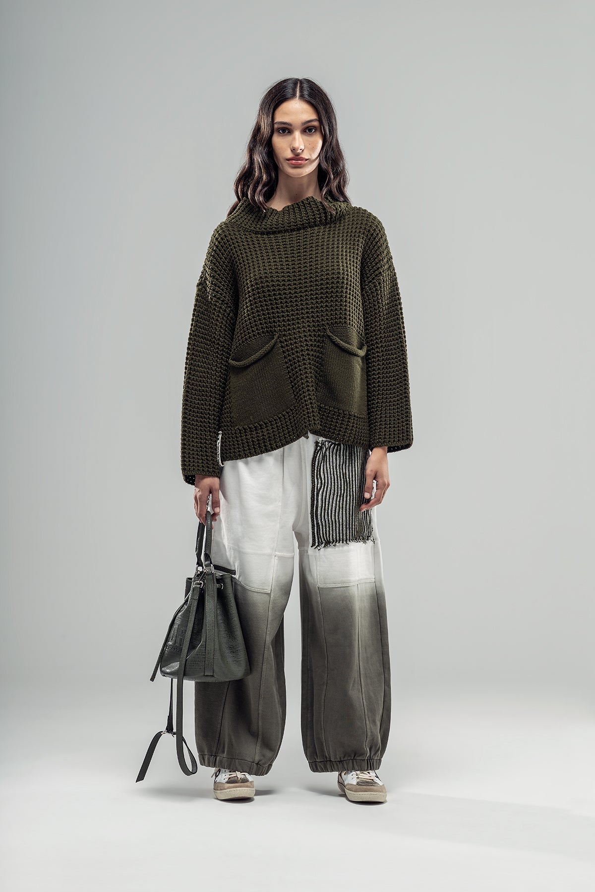 Khaki Knit Sweater 20029
