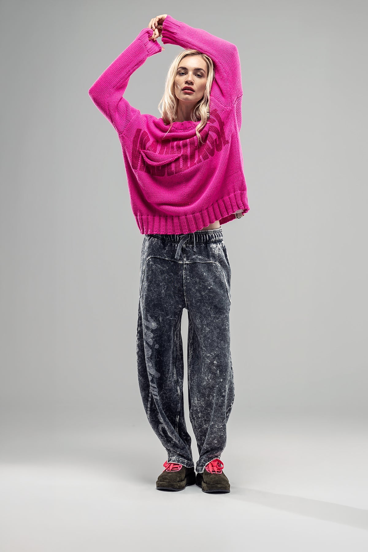 Pink Knit Sweater 20031