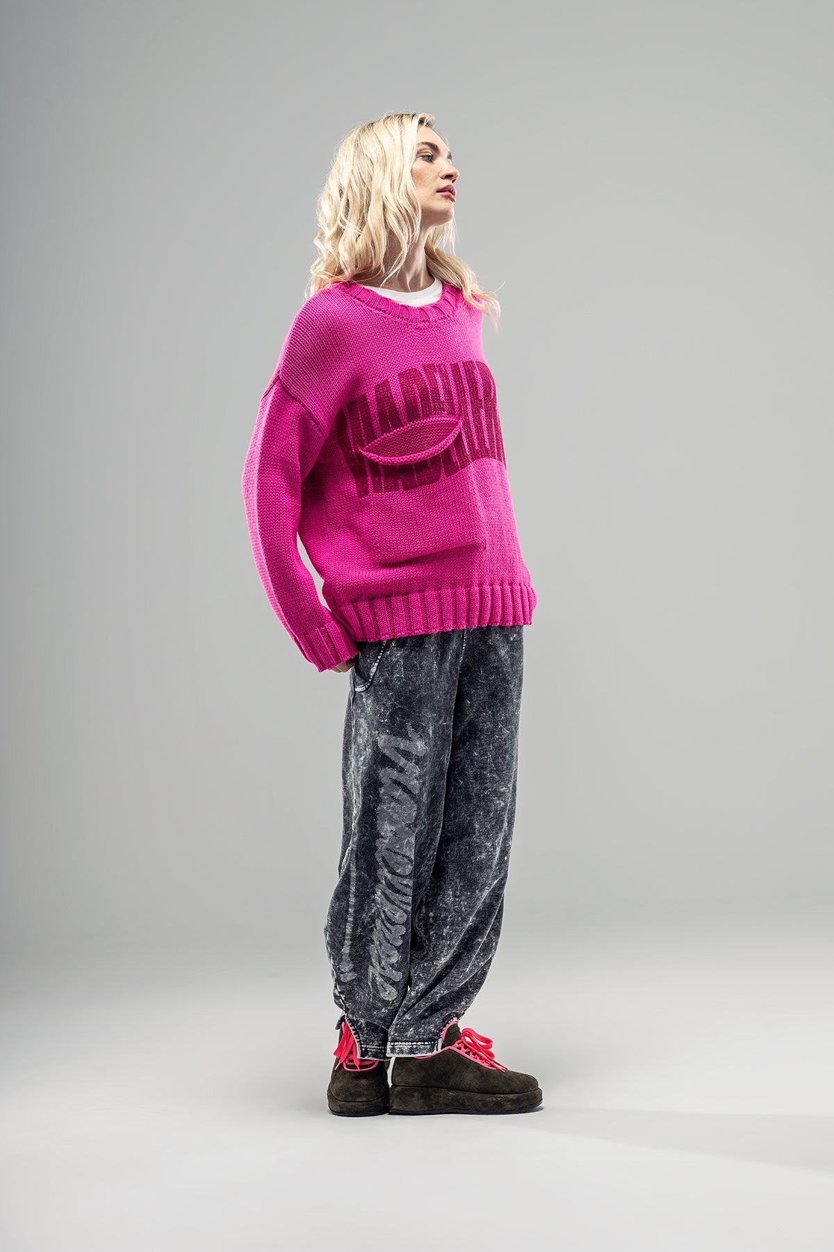 Pink Knit Sweater 20031