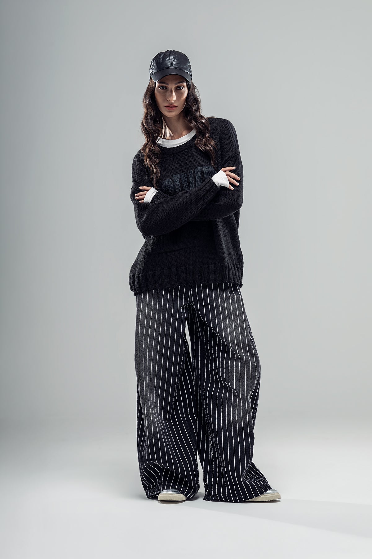 Black Knit Sweater 20031
