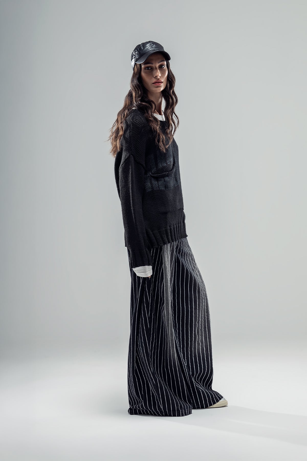 Black Knit Sweater 20031