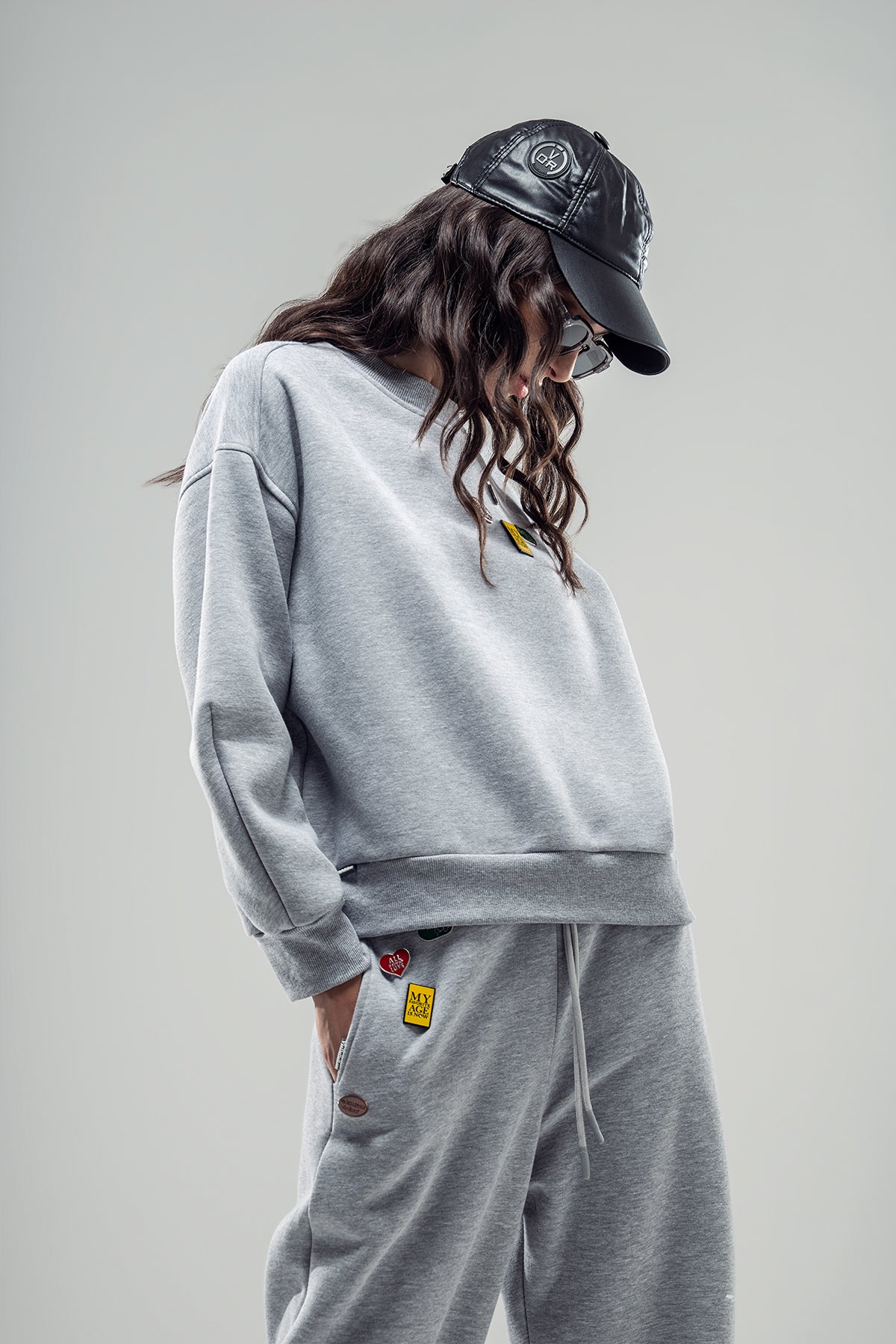 Grey Melange Sweatshirt 20071