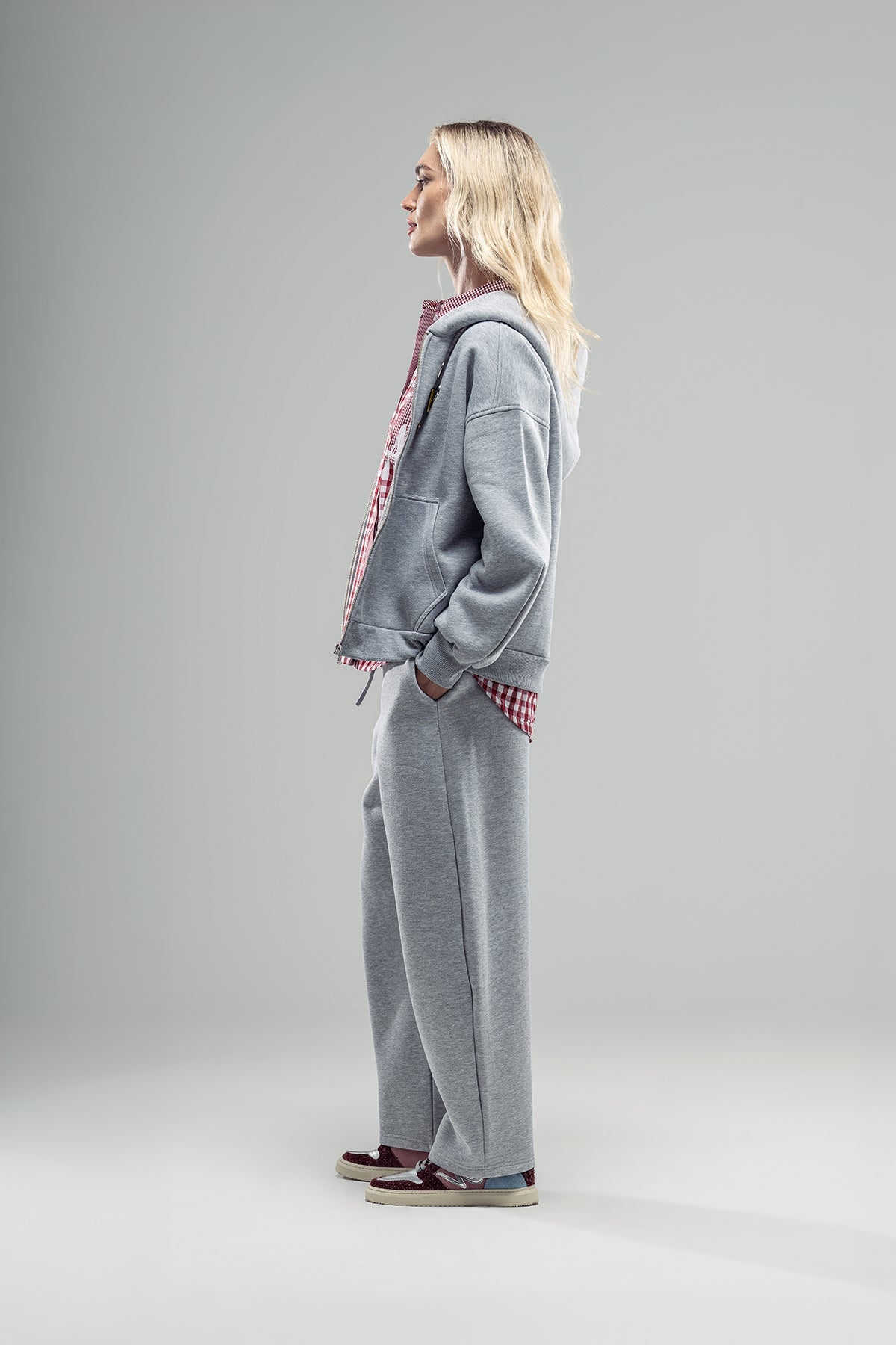Grey Melange Sweatshirt 20073