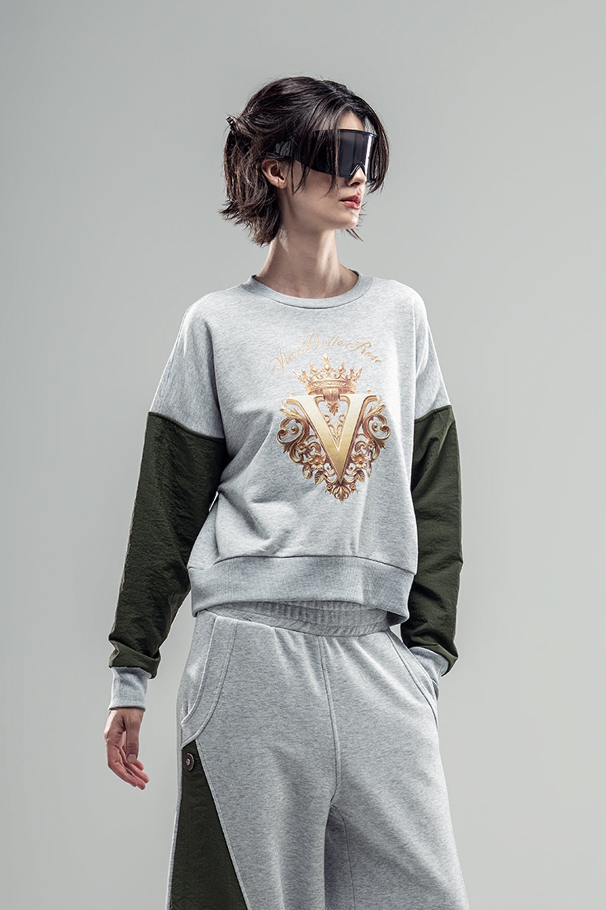 Ice Melange Khaki Sweatshirt 20123