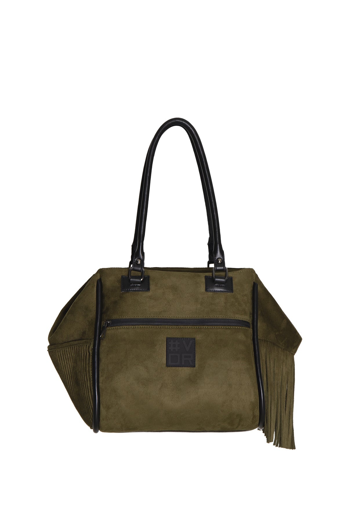 Brown Fringed Faux Suede Shoulder Bag Willer