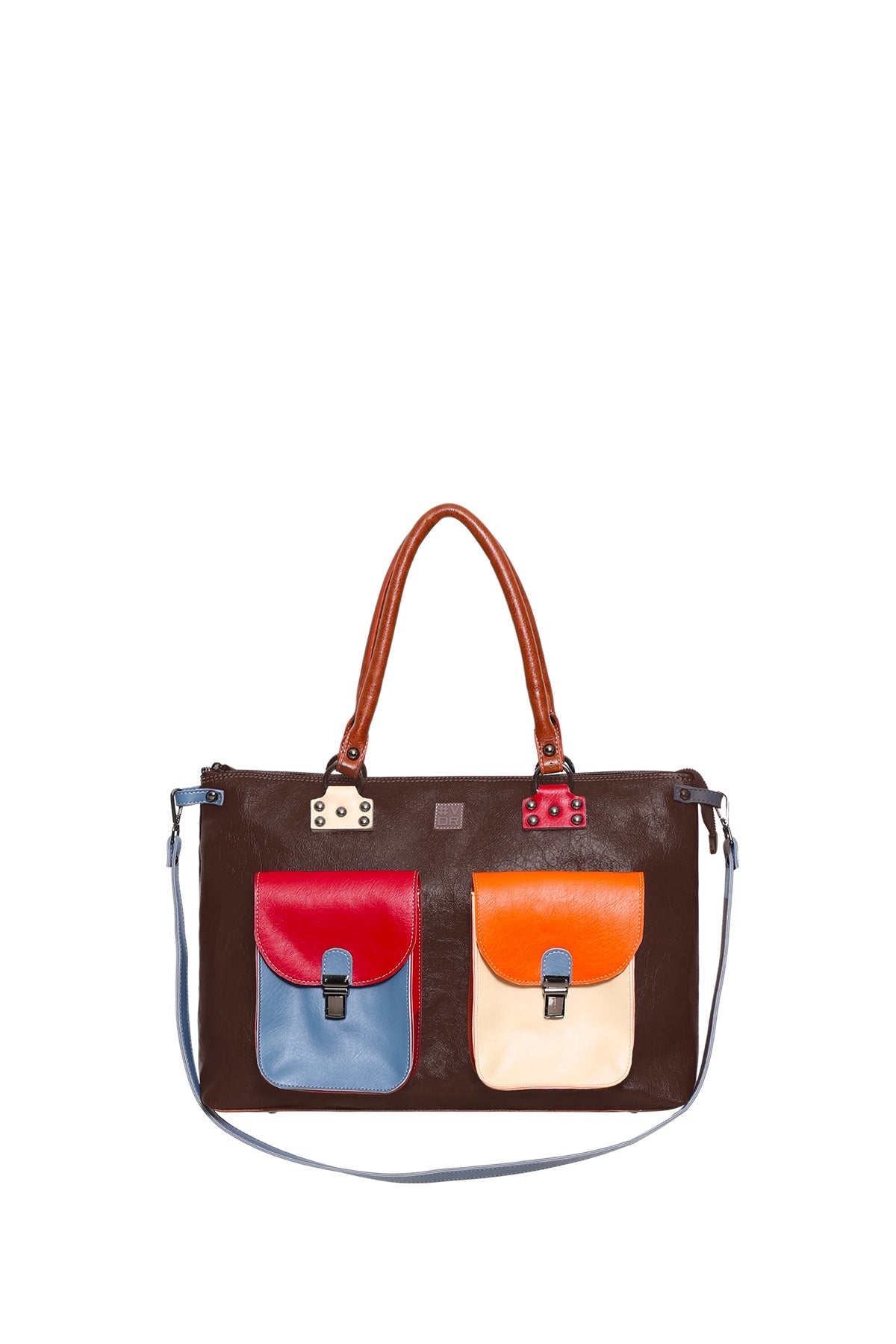 Multicolor Faux Leather Bag Woodstock