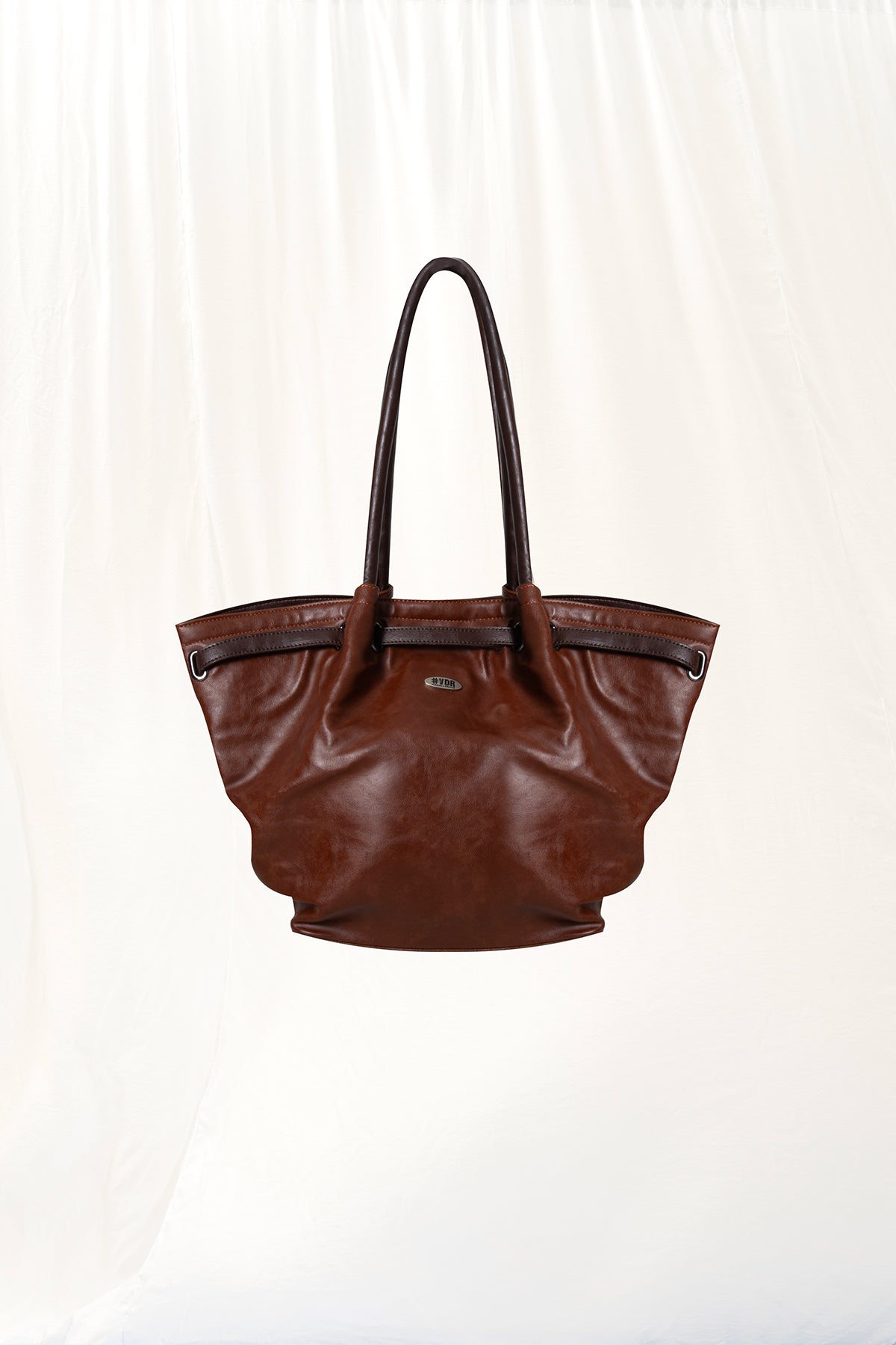 Brown Leather Shoulder Bag Yunk