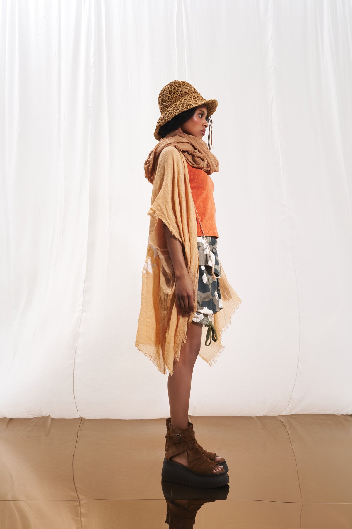 Camel Brown Hat Fom