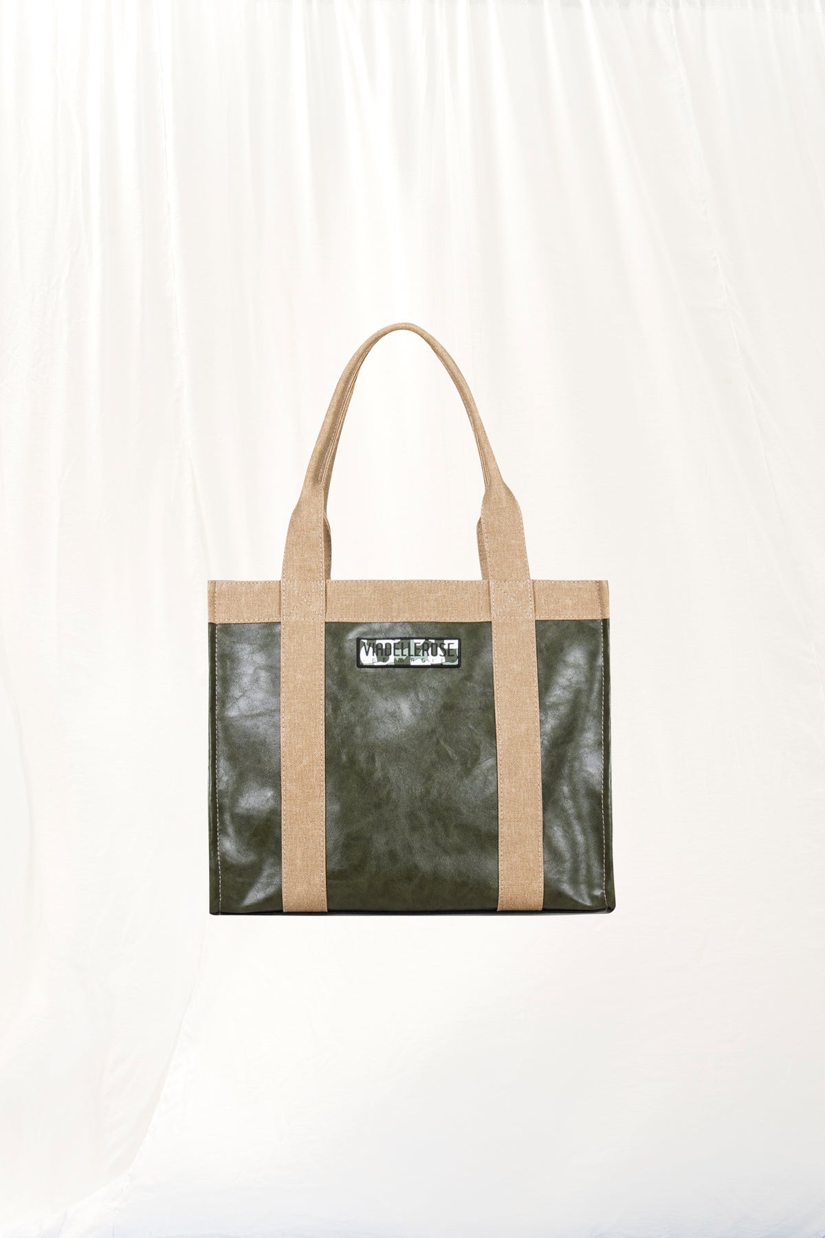Khaki Maxi Tote Bag Not