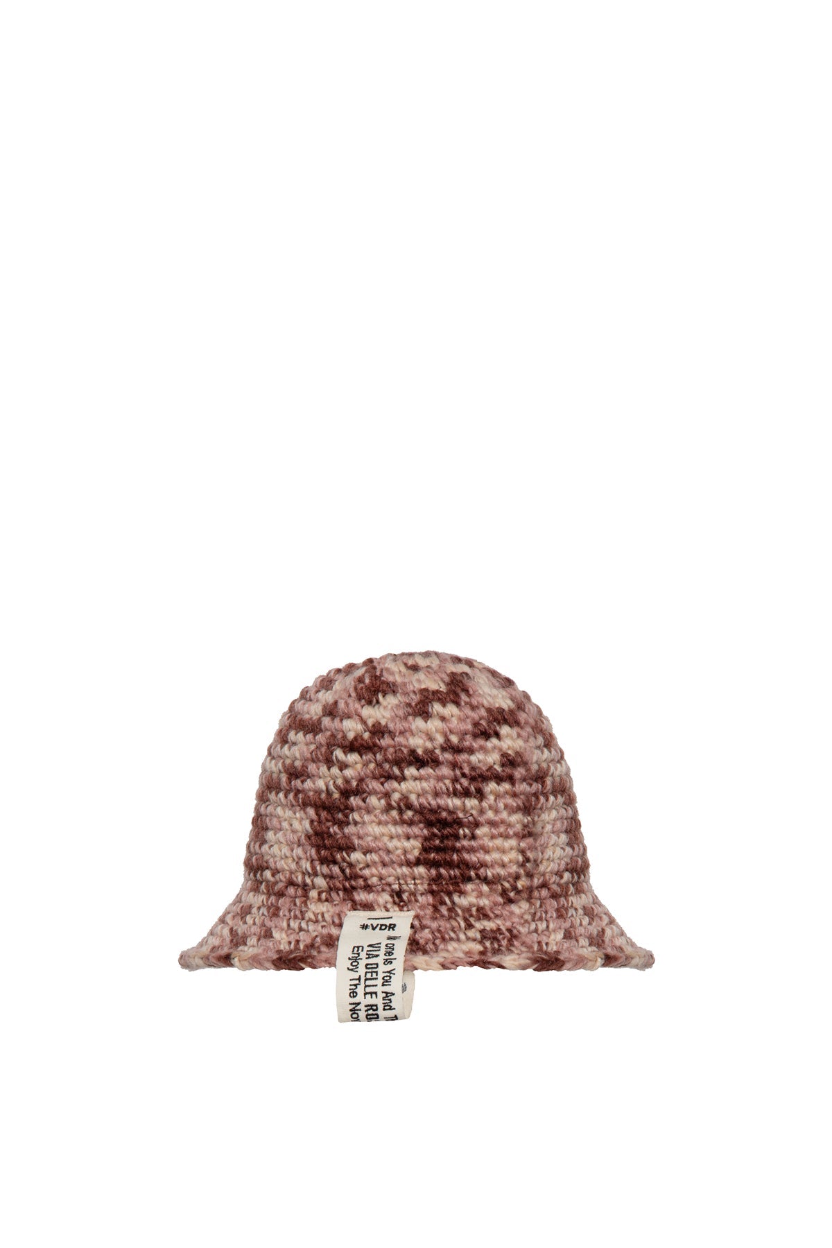 Beige Brown Knitted Bucket Hat Polin