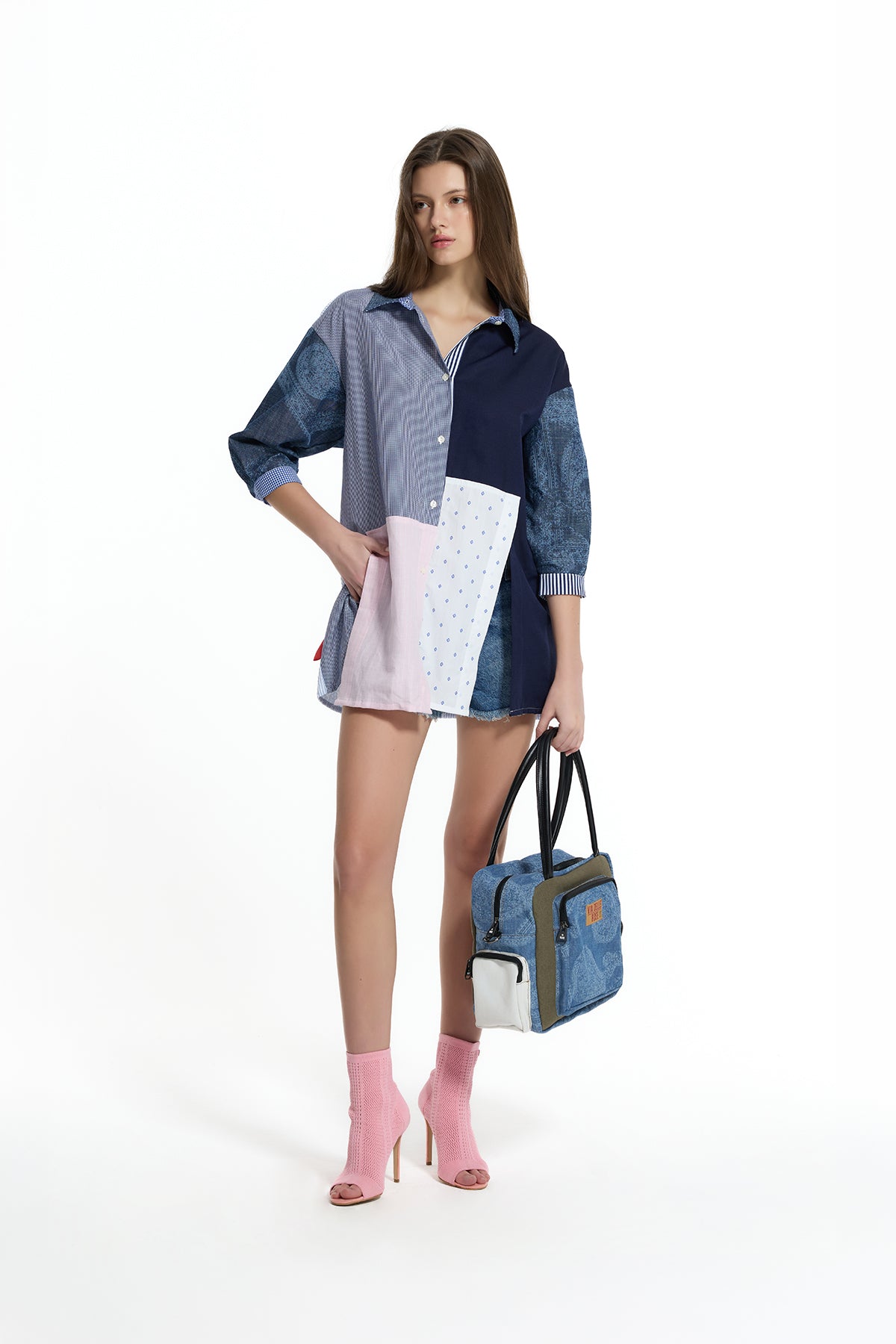 Khaki Blue Bag Porto25