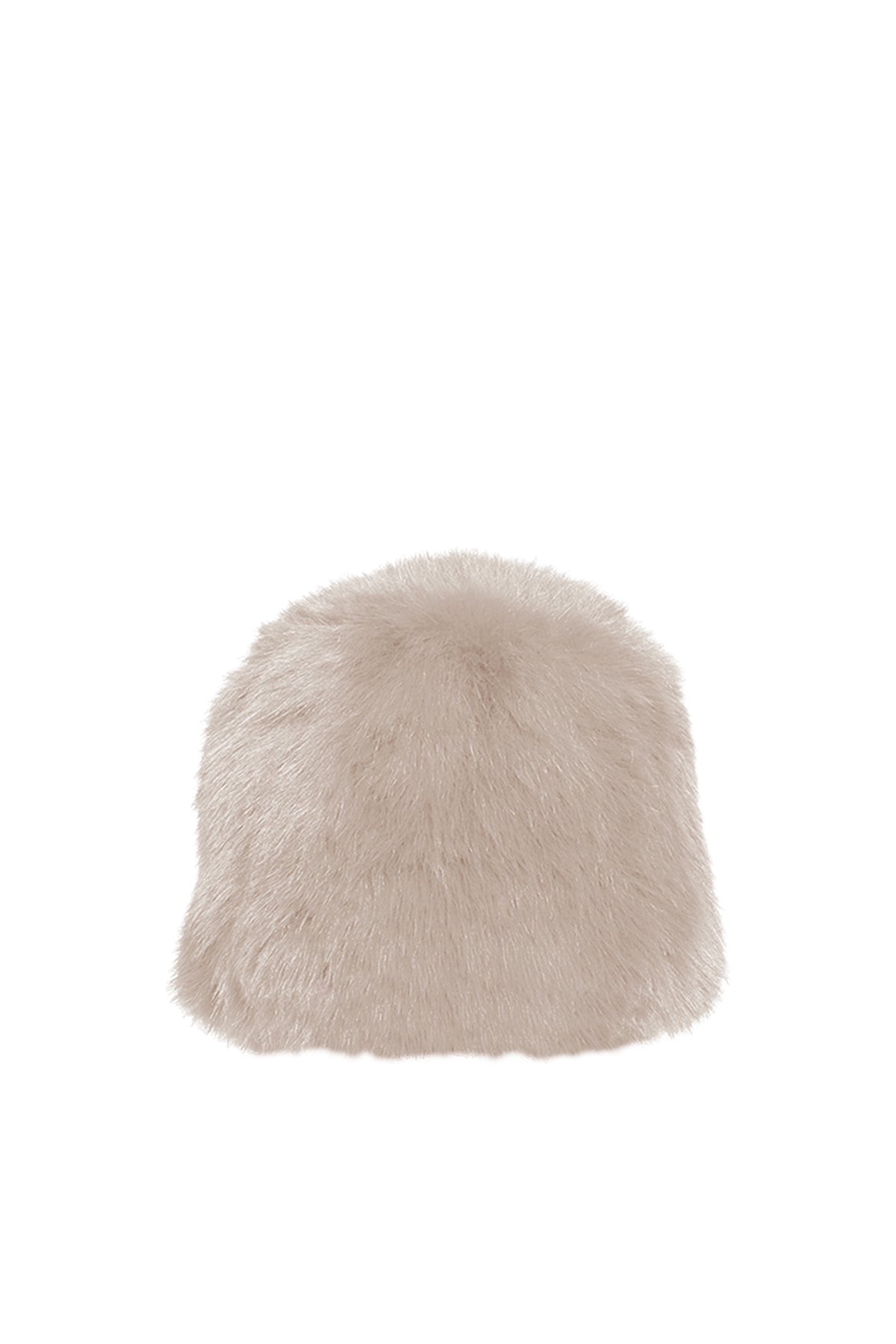 Beige Faux Fur Hat Postino