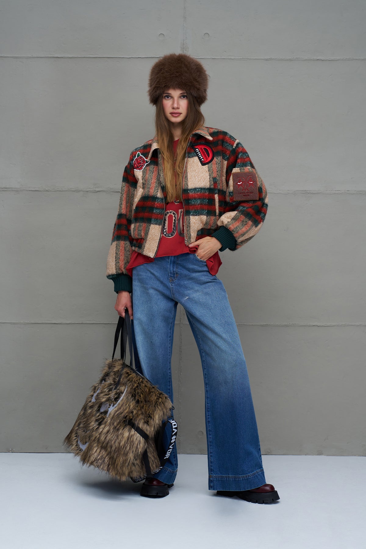 Mink Faux Fur Bag Rambo2