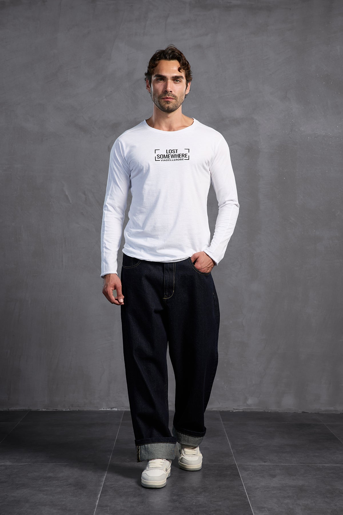 Blue Baggy Trousers 10016