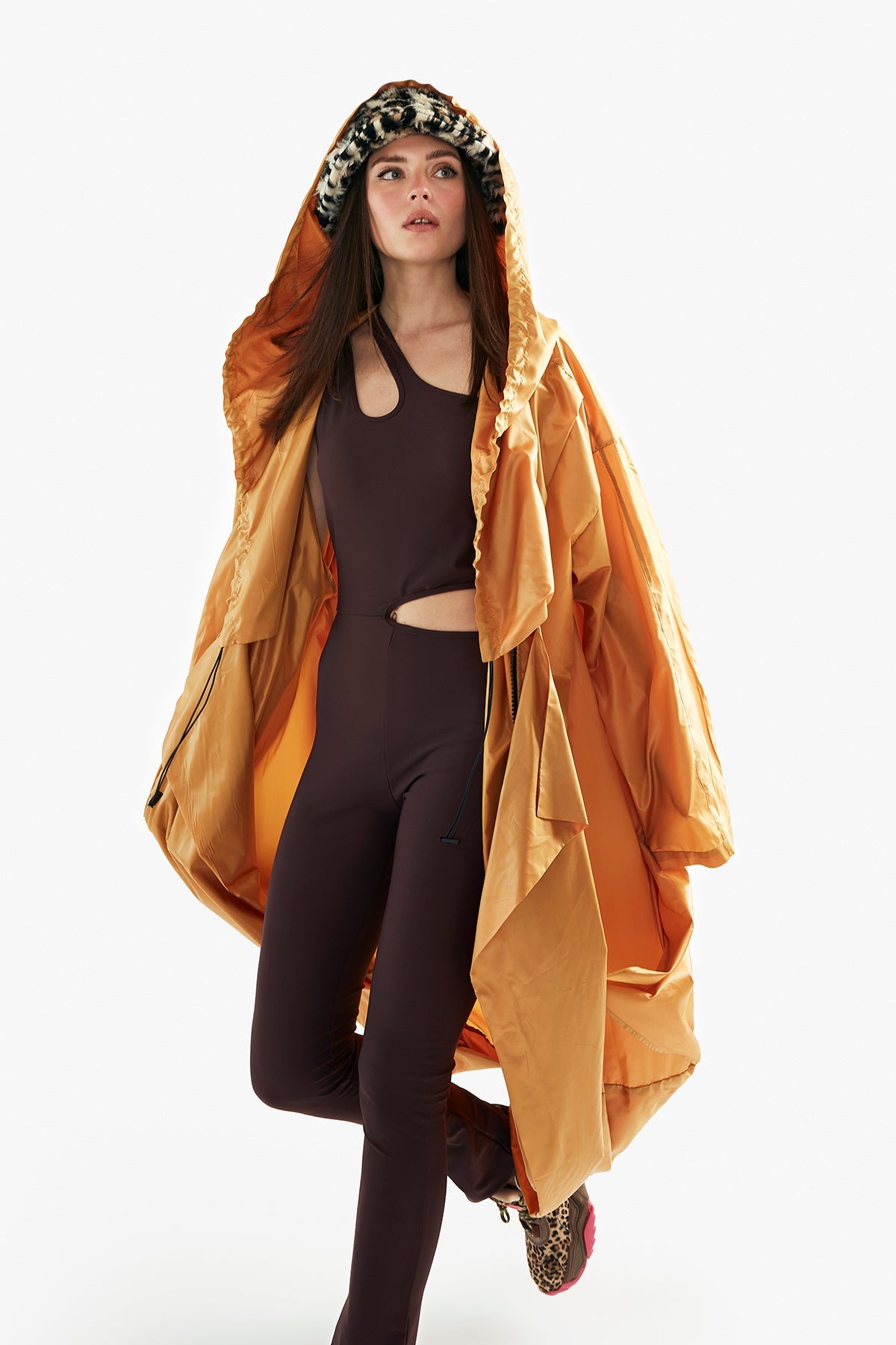 Gold Trench Coat 11245