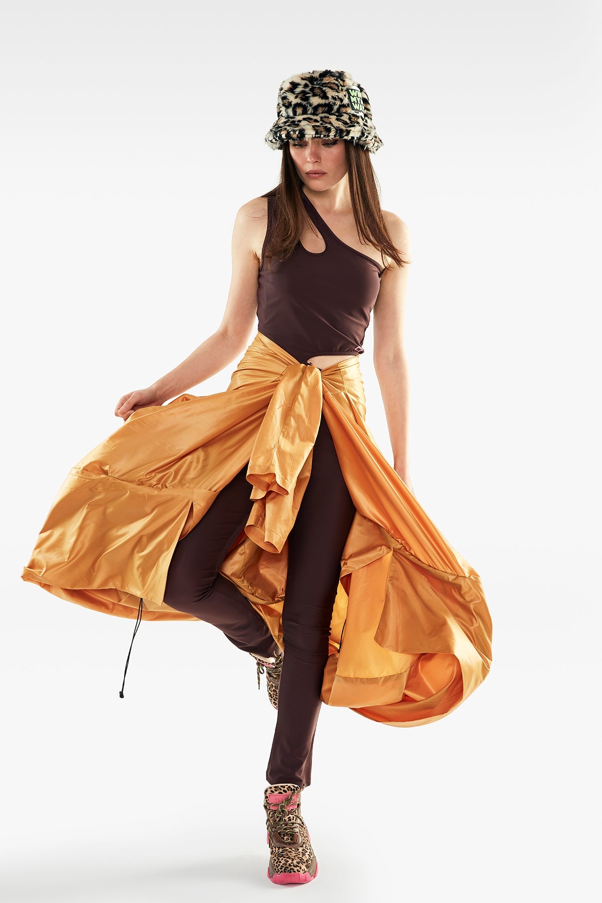 Gold Trench Coat 11245