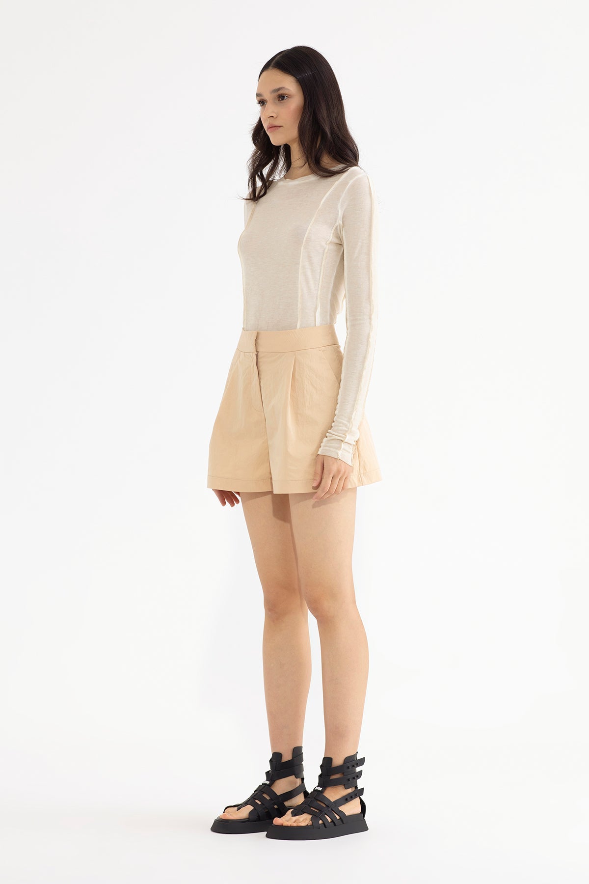 Beige Shorts 13149