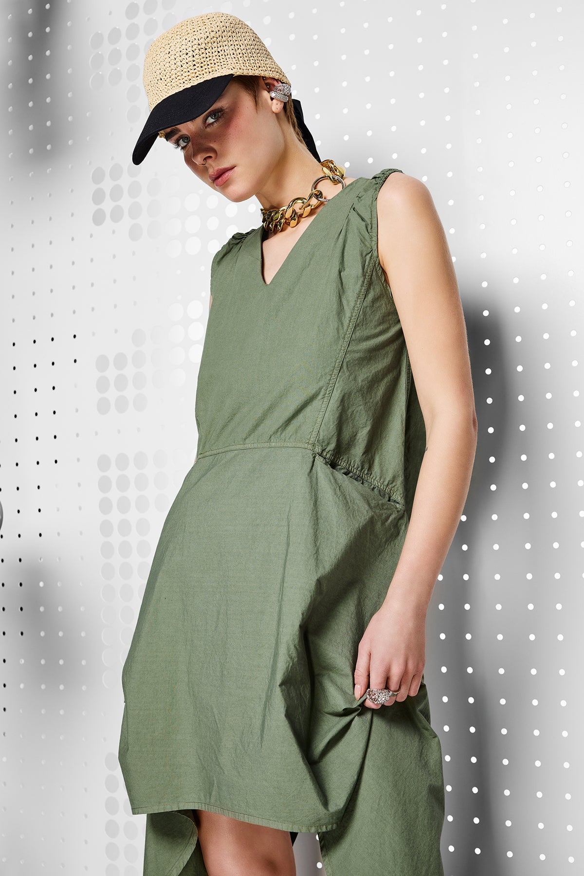 Kaki Dress 15116
