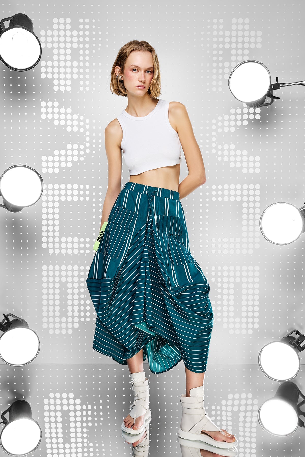 Verdone Bianco Skirt 15323