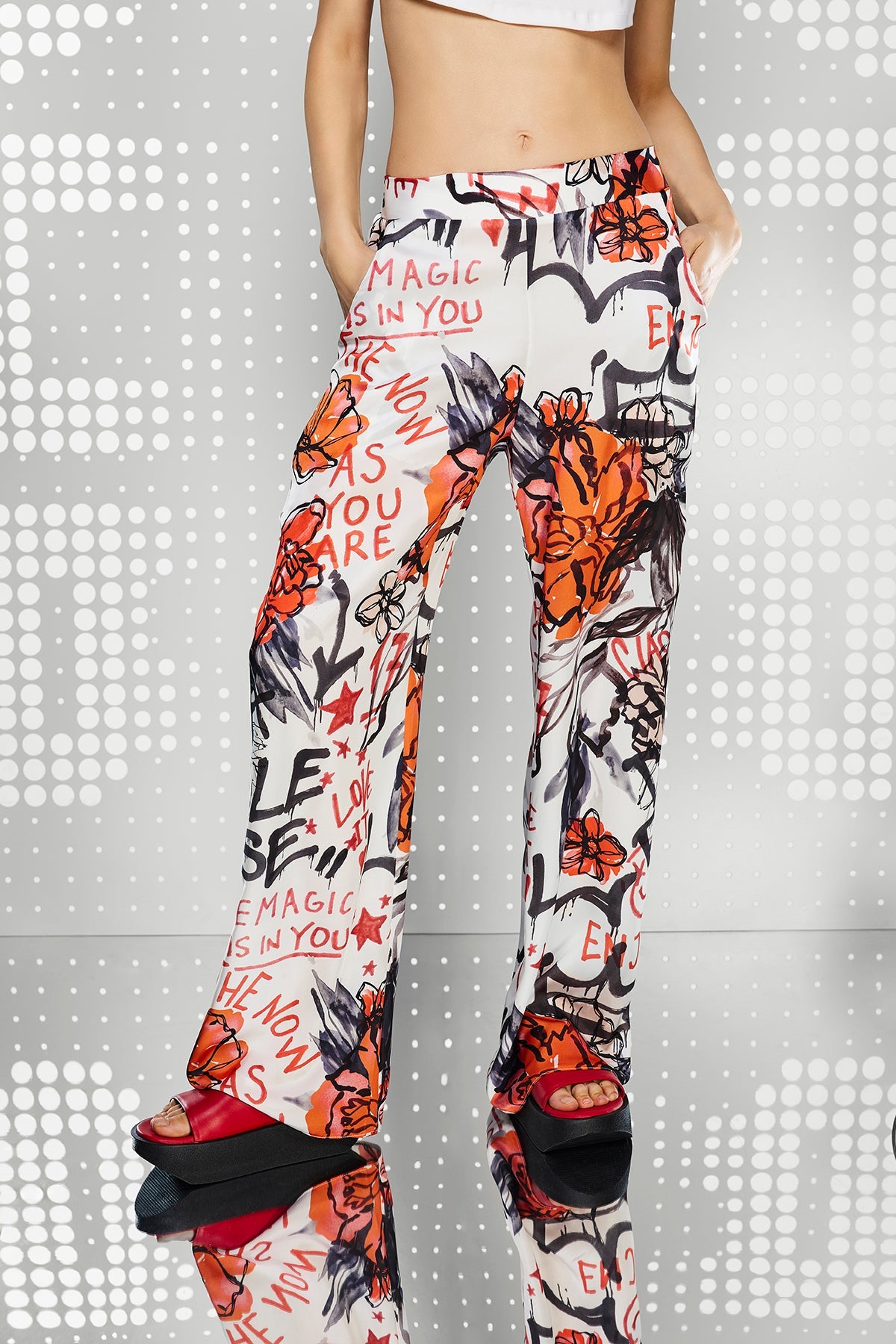 Off White Rosso Pants 15359