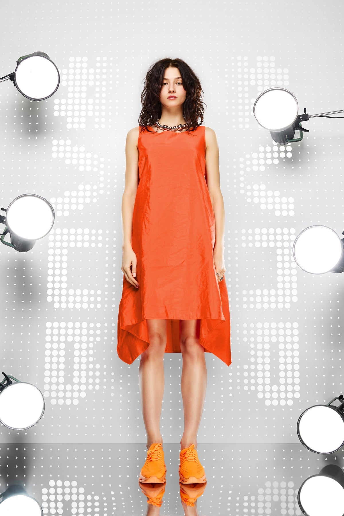 Orange Dress 15419