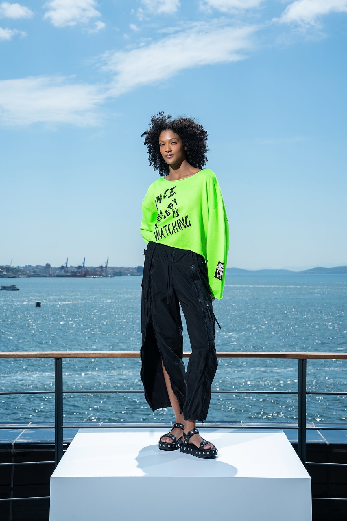Verde Neon Pullover 15426