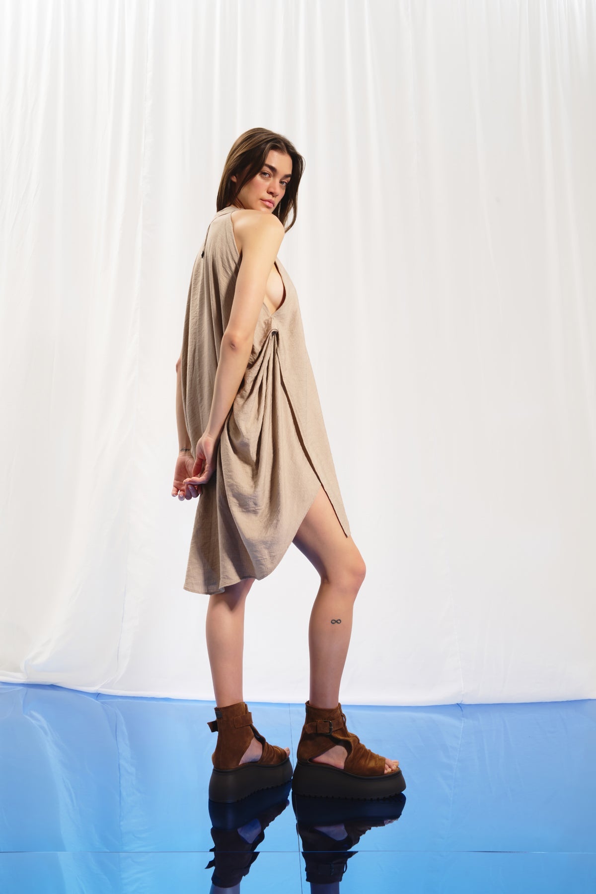 Mink Halter-neck Dress 17100