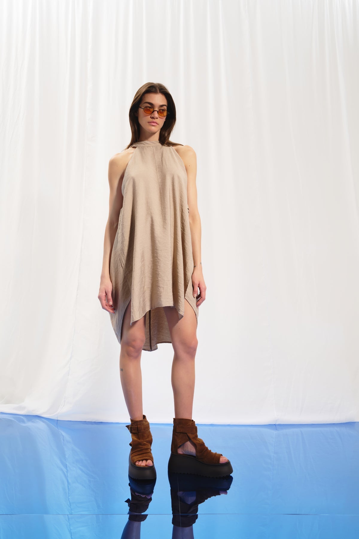 Mink Halter-neck Dress 17100