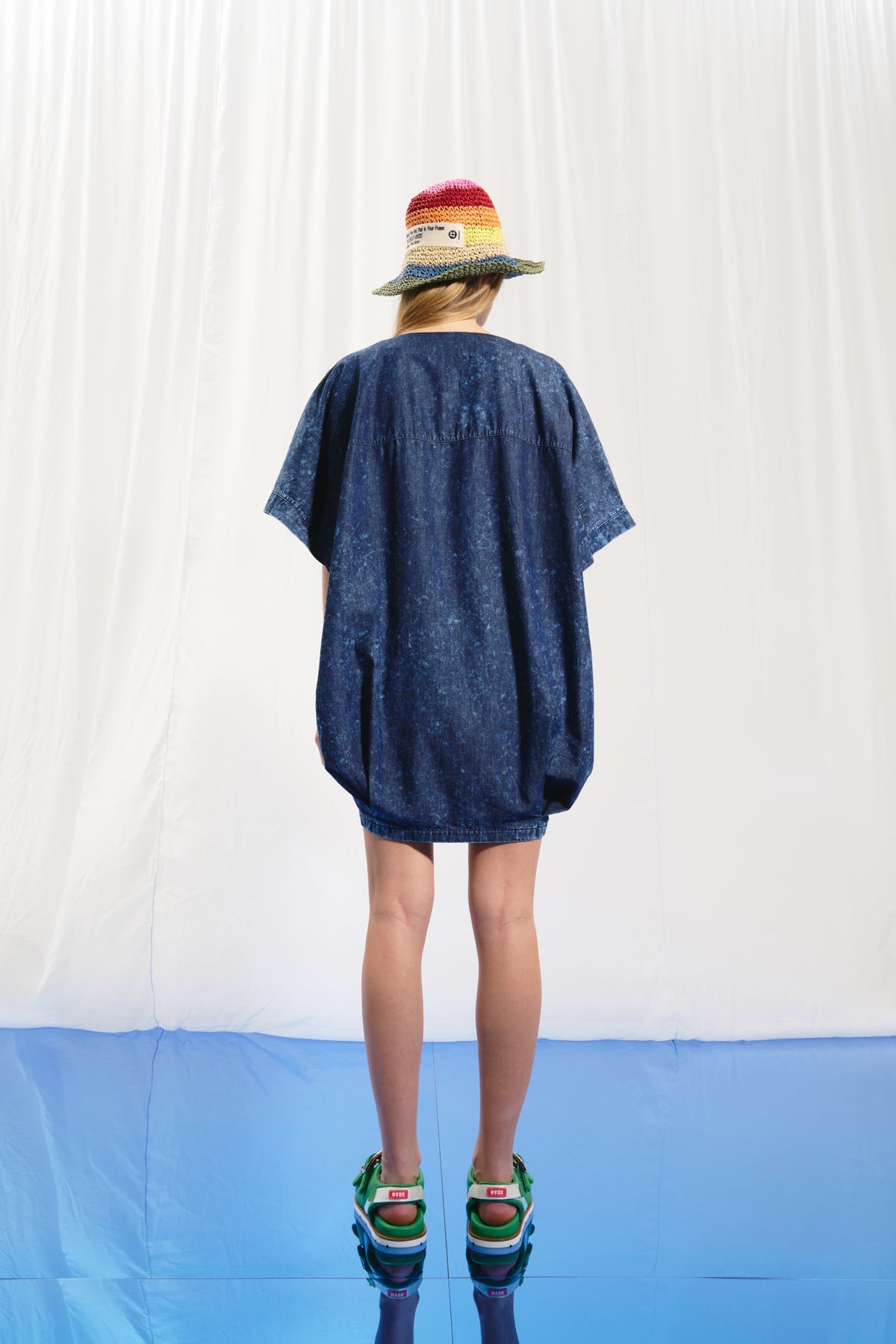 Blue Oversize Denim Dress 17106