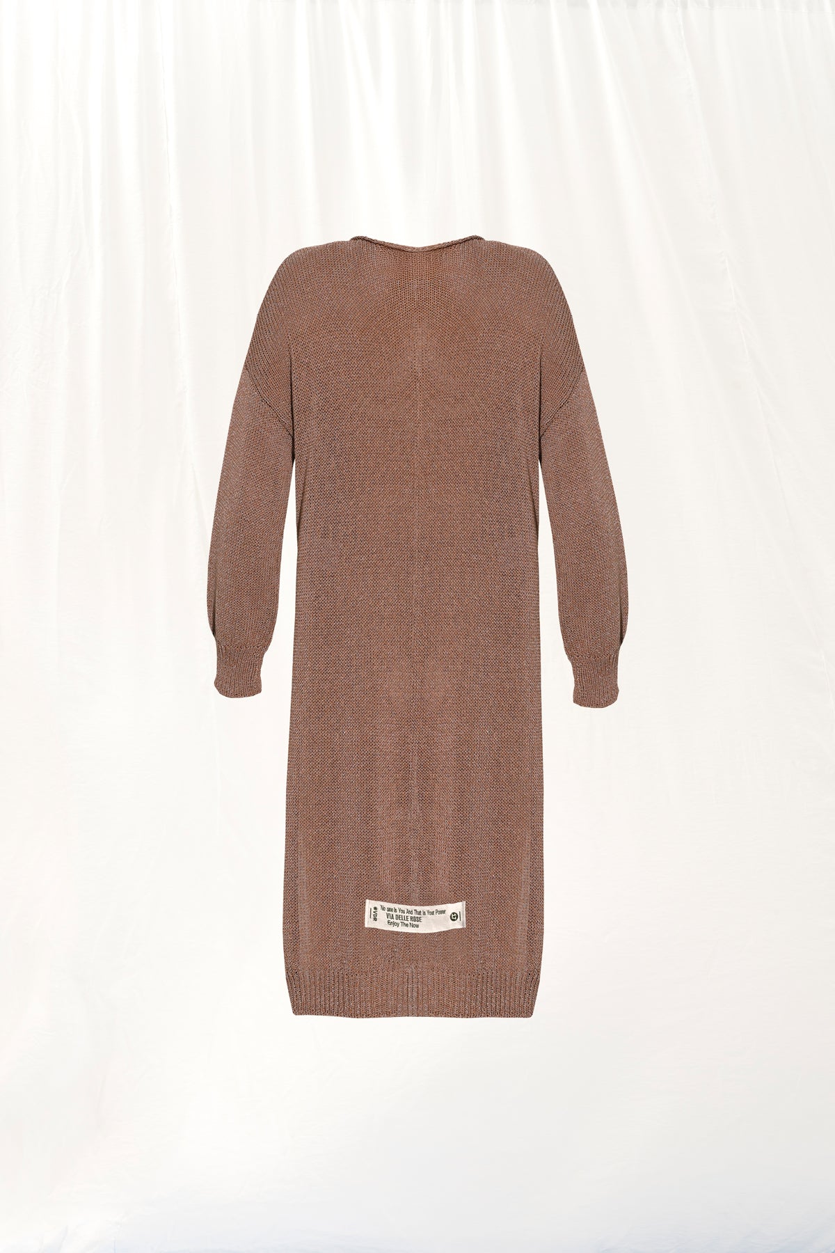 Mink Asymmetric Fine Knit Sweater 17175