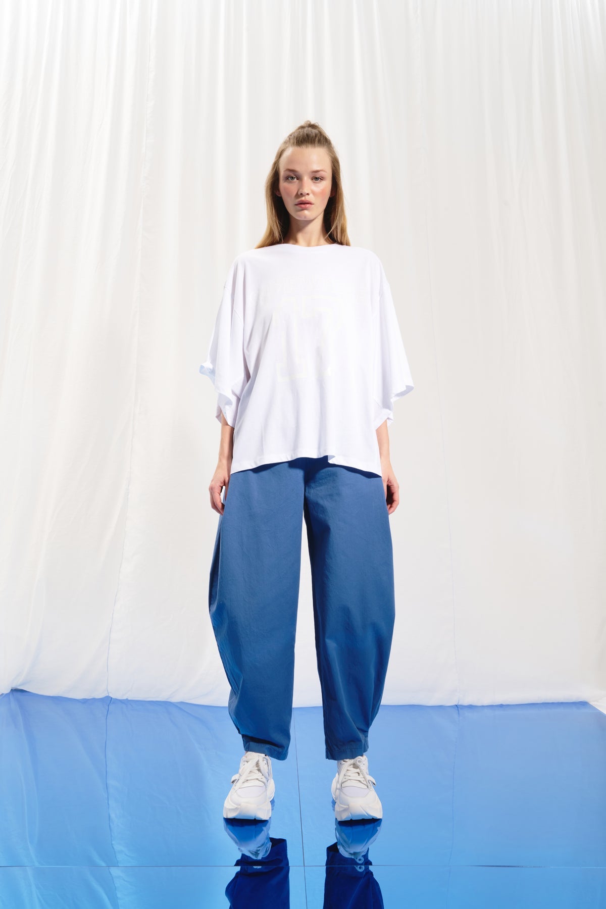 Indigo Blue Balloon Trousers 17203