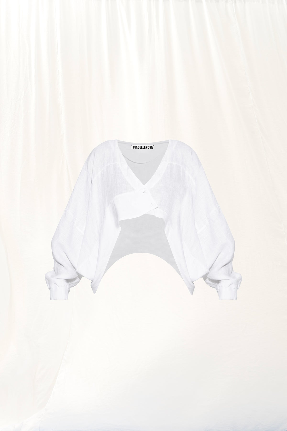 White Linen Blouse 17293