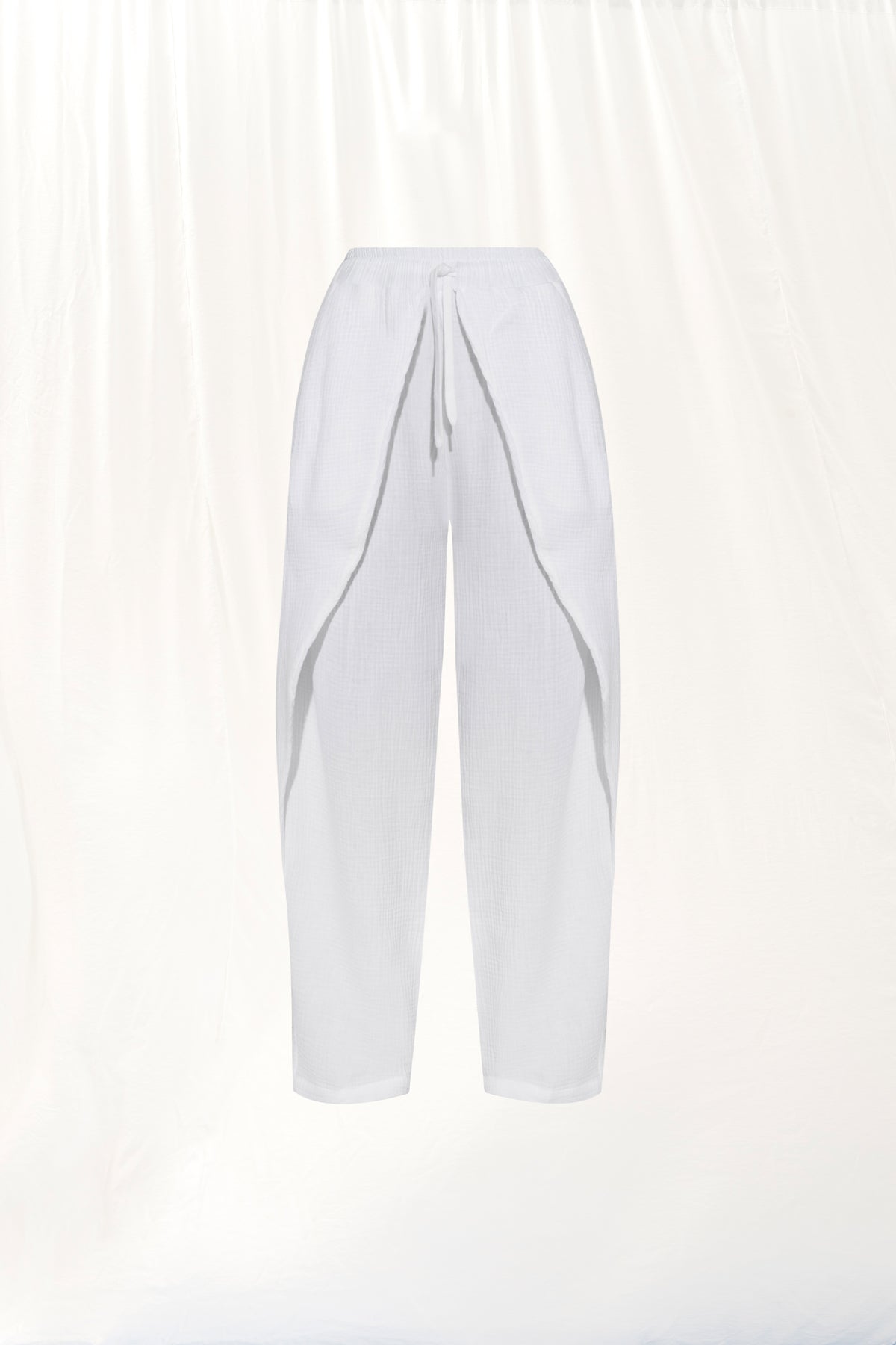 White Baggy Trousers 17314