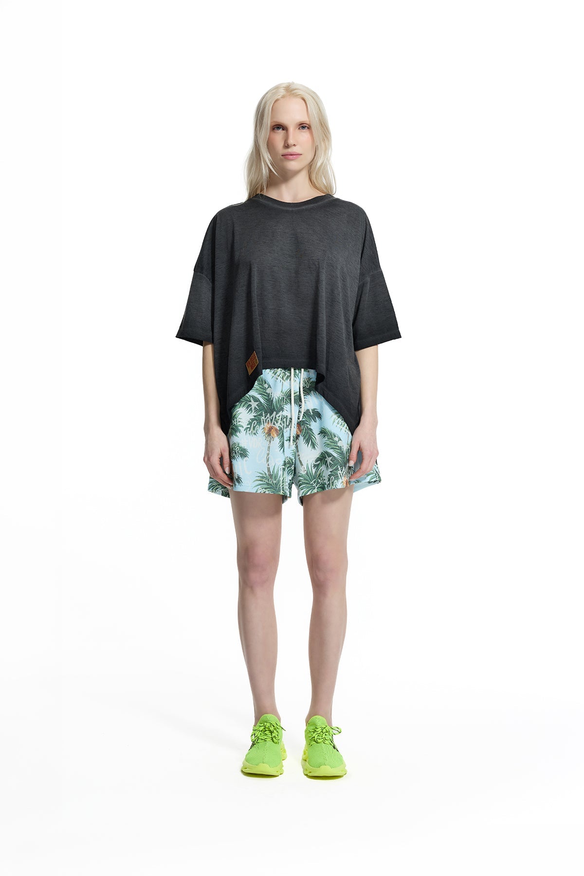 Black Signature Patch Back Oversized T-shirt 19176