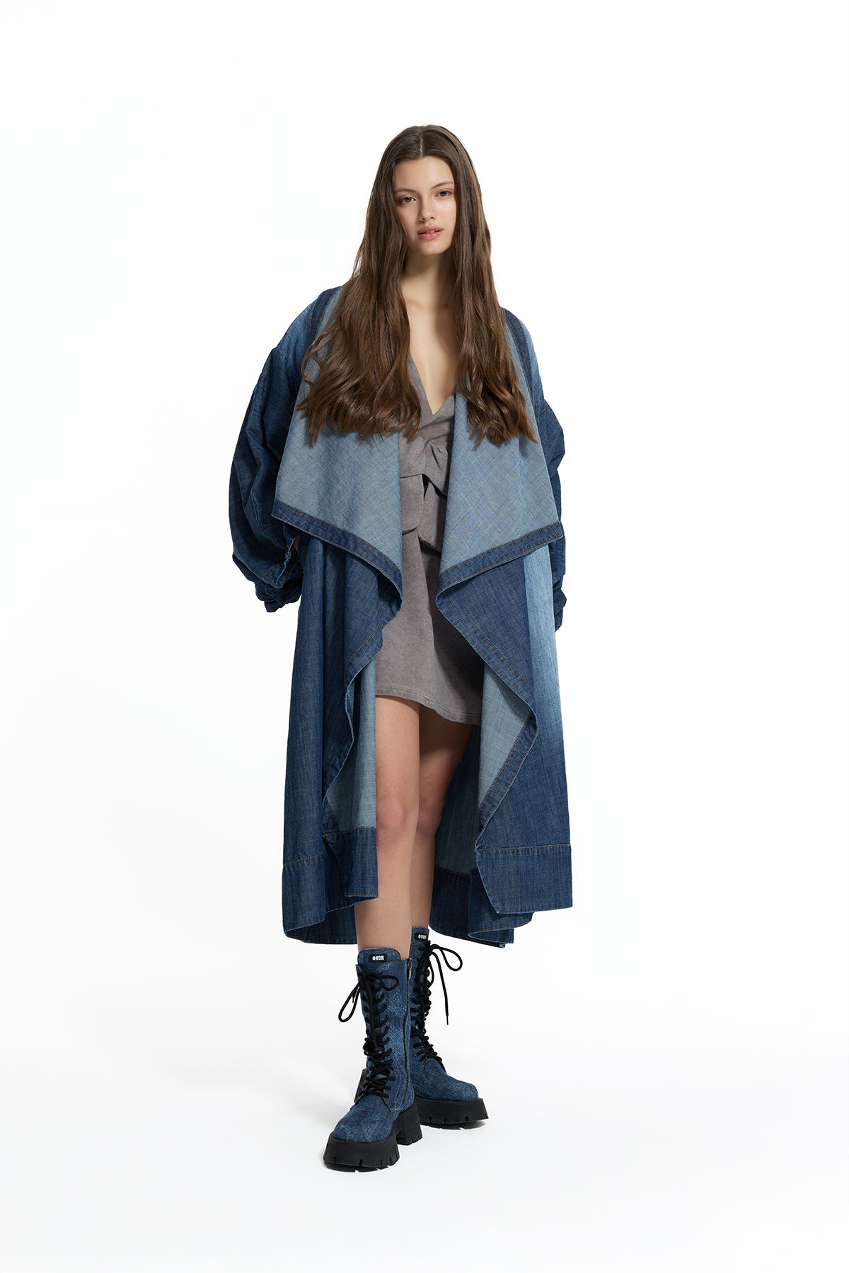 Dark Blue Trench Coat 19204