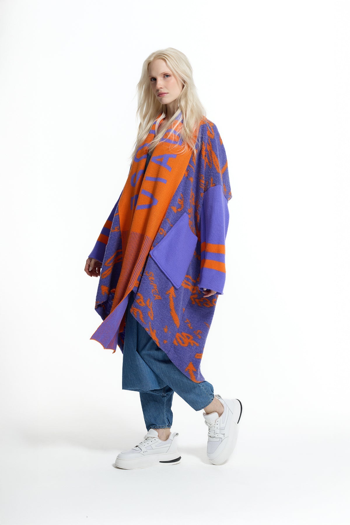 Lilac Orange Cardigan 19209