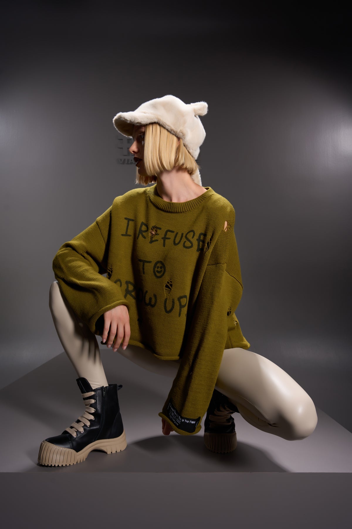 Olive Pullover 16022