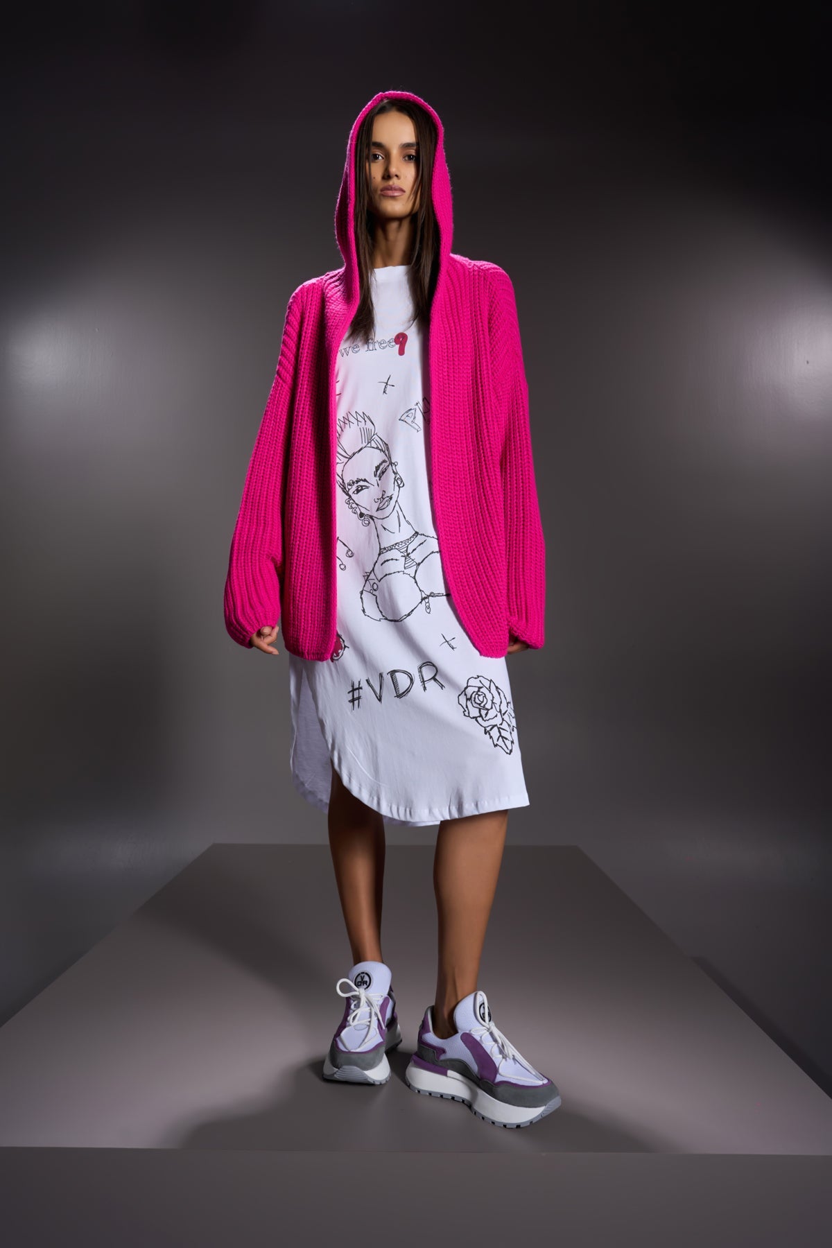 Pink Cardigan 16036