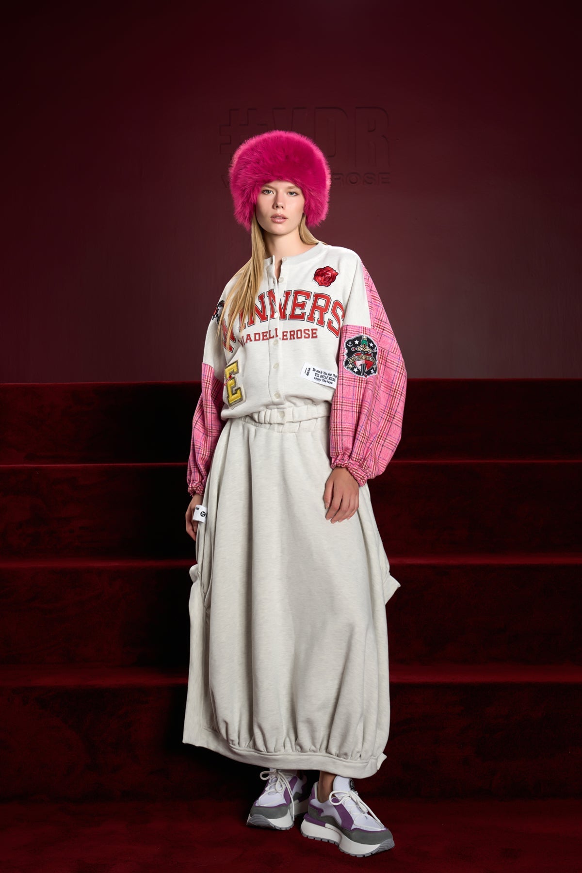 G. Melange Fuxia Sw-shirt 16160